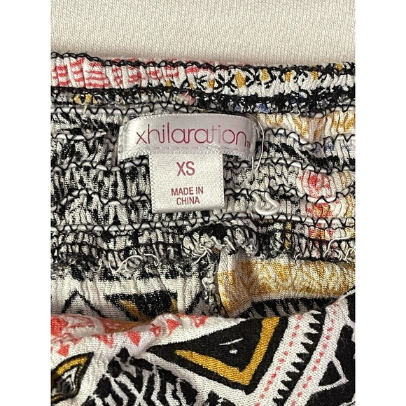 Xhilaration Shorts Womens Sz XS Colorful Boho Front Tie Airy Elastic Waist - Picture 4 of 7